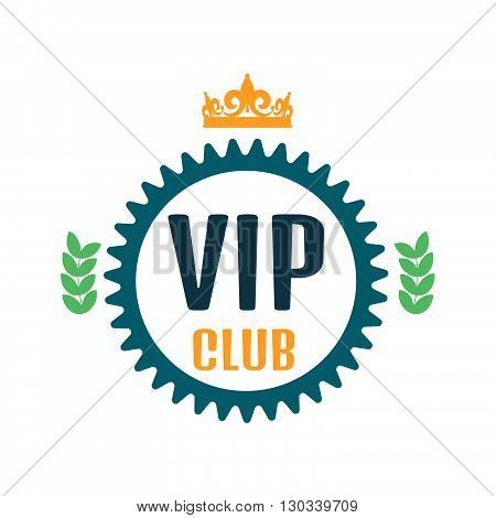 Vip Club Logo In Flat Style
