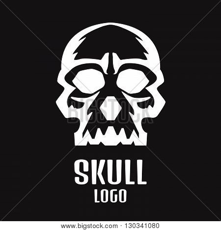 Skull Logo. Human Skull