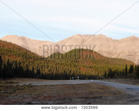 Bjerg på Alaska Highway