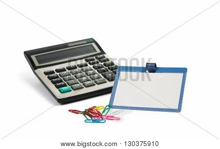 business badge isolated on a white background