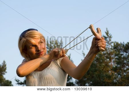 pěkné blond catapilting