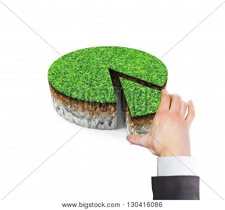symbolic image of a section piece of land
