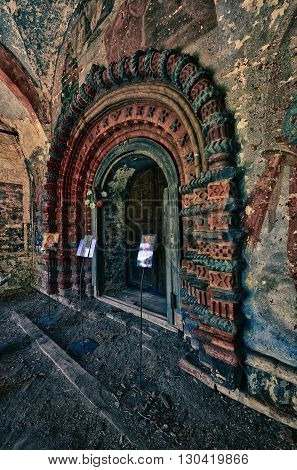 Entrance to the ancient temple, 
religious monument