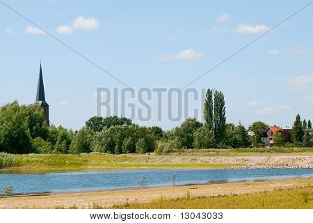 River The Lek In Holland
