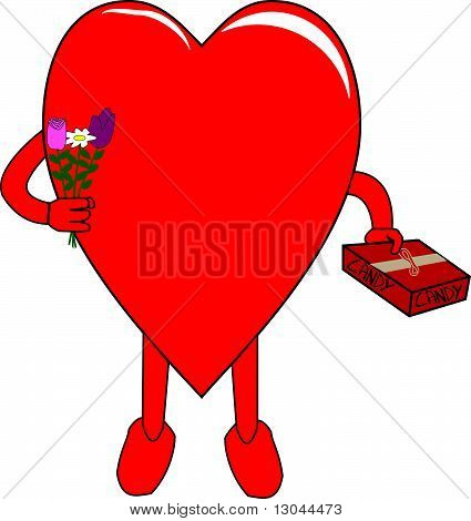 Del corazón que lleva dulces y flores