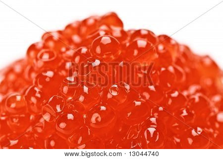 Heap di caviale di salmone rosso