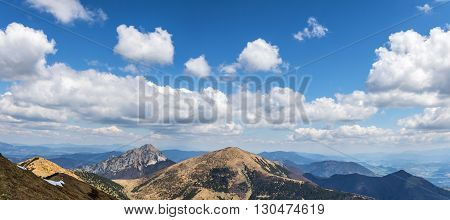 Slovakian Little Fatra Hills - Stoh And Big Rozsutec Peaks