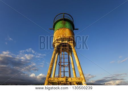 Jetty And Lighthouse In Saint-pierre, La Reunion Island