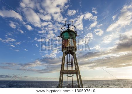 Jetty And Lighthouse In Saint-pierre, La Reunion Island