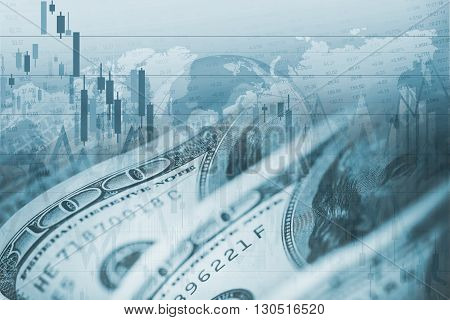American Dollar Forex Currency Exchange. Financial Theme.