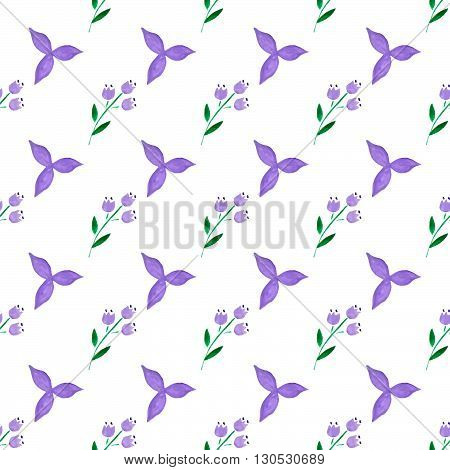 handpaint watercolor vector seamless pattern. For textile