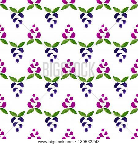 handpaint watercolor vector seamless pattern. For textile