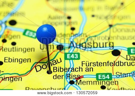 Biberach an der Riss pinned on a map of Germany