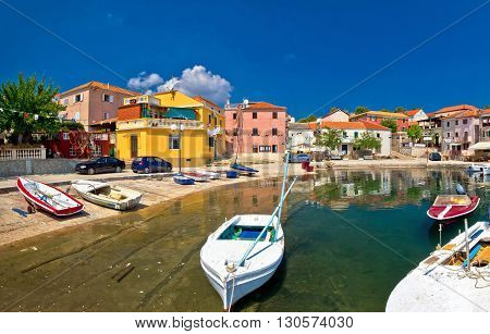 Old mediterranean harbor in Sali village Island of Dugi Otok Croatia