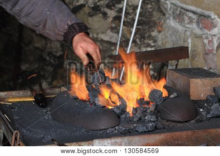 Old Smithery And Fire