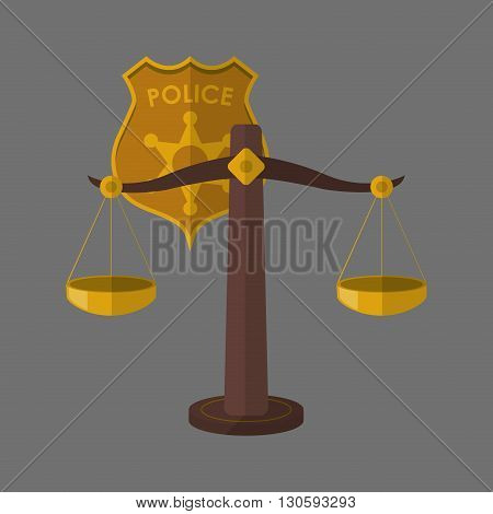 Law concept with icon design, vector illustration 10 eps graphic.