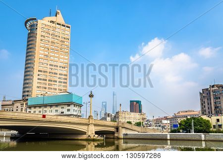 Skyscrapers in Shanghai, the most populous city in China