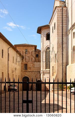 Italienske by af Assisi, kloster af Saint Francesco