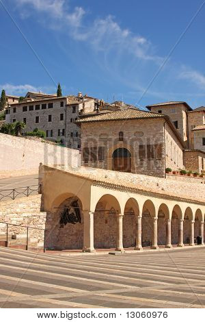 Italienske by af Assisi, kloster af Saint Francesco