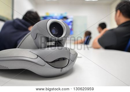 Video conference device for long distance communication