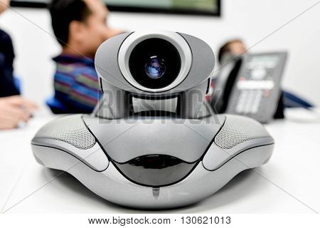 Video conference device for long distance communication