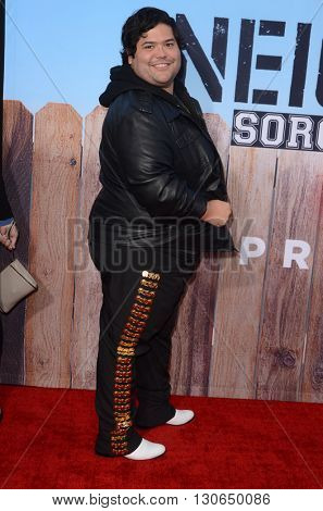 LOS ANGELES - MAY 20:  Harvey Guillen at the Neighbors 2: Sorority Rising American Premiere at Village Theater on May 20, 2016 in Westwood, CA