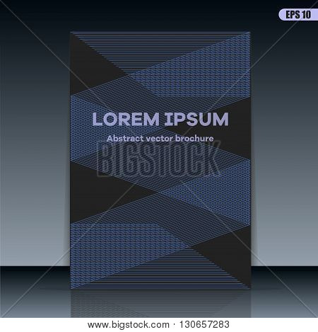Abstract polygon design vector template layout for magazine brochure flyer booklet cover annual report in A4 size