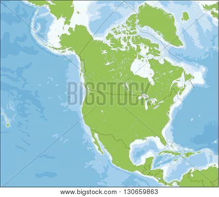 North America map