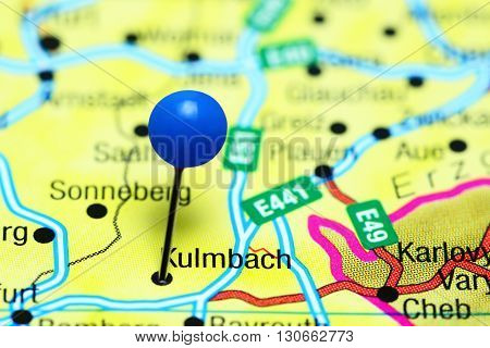 Kulmbach pinned on a map of Germany