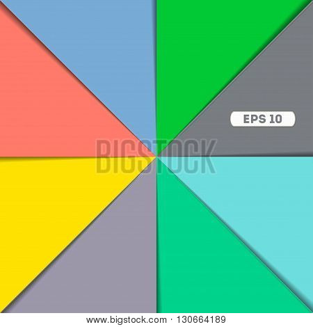 Background Unusual modern material design. Square format. Vector Illustration
