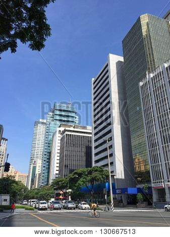 Makati Philippines - July 19 2015 : Makati city Manila. Makati is the financial center of the Philippines