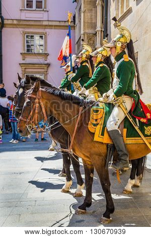 Bratislava, Slovakia - 21 May 2016: A Reminder Of The Siege Of Napoleon In Bratislava (pressburg)
