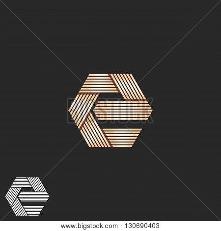 Luxury Letter E Orange Monogram, Overlapping Parallel Line Geometric Shape Mockup T-shirt Print, Int