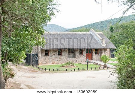 BAVIAANSKLOOF SOUTH AFRICA - MARCH 6 2016: The Baviaanskloof Nature Reserve Office and reception at Komdomo Camp Site