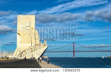 Monument to the Discoveries is a monument on the northern bank of the Tagus River estuary, in the civil parish of Santa Maria de Belém, Lisbon.