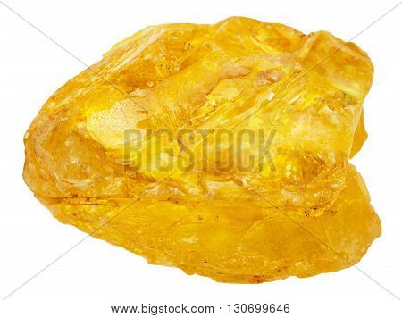 Native Sulfur ( Sulphur) Stone Isolated