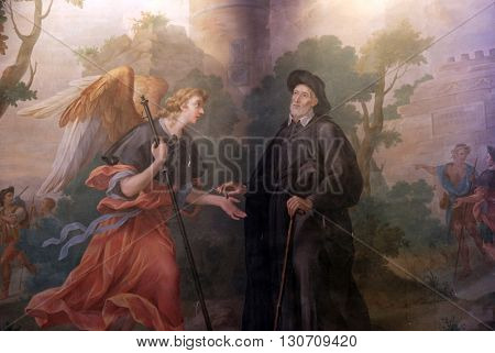 FLORENCE, ITALY - JUNE 05: Saint, St Philip Neri church, Complesso di San Firenze in Florence, Italy, on June 05, 2015