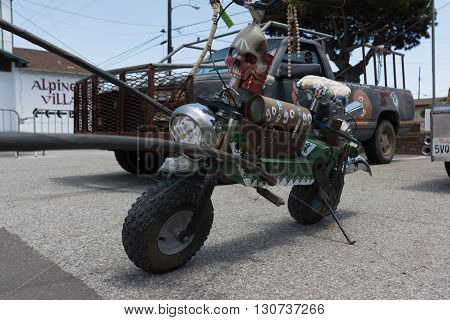 Mini Motorcycle Post-apocalyptic Survival Vehicle