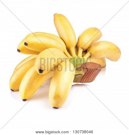 Pisang Mas Yellow Banana On White