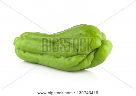 Fresh Chayote Isolated On A White Background
