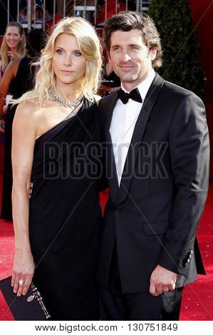 Patrick Dempsey and Jillian Dempsey at the 60th Primetime Emmy Awards held at the Nokia Theater in Los Angeles, USA on September 21, 2008.
