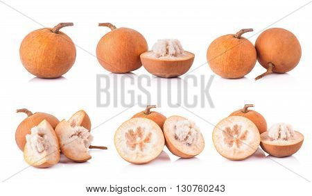 Santol Fruit Isolated On A White Background