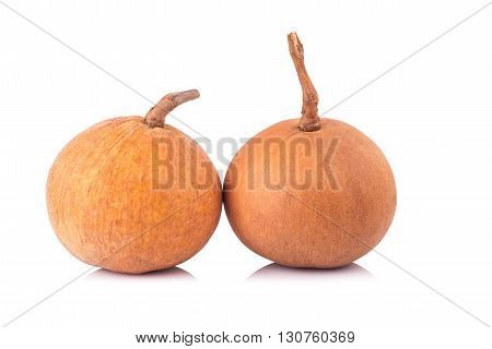Santol Fruit Isolated On White Background