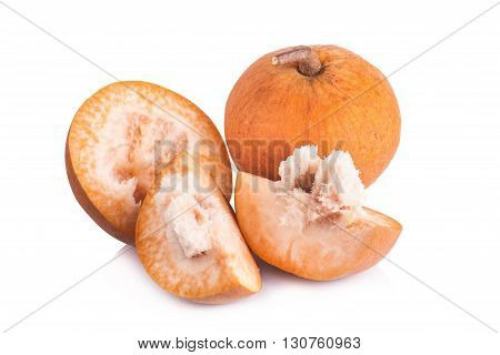 Santol Fruit Isolated On A White Background