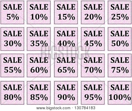 Set of sale banners. Spring sale banners. Sale banners vector.