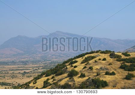 Macegonia Pelagonia region off Prilep town Baba mountains sunlit