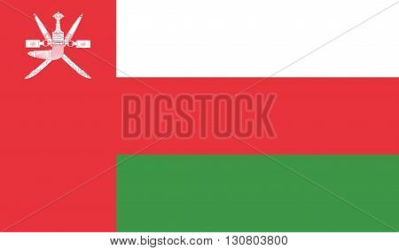 Oman flag image for any design in simple style