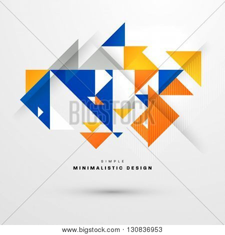 Geometric Vector Background. Triangles Pattern Background