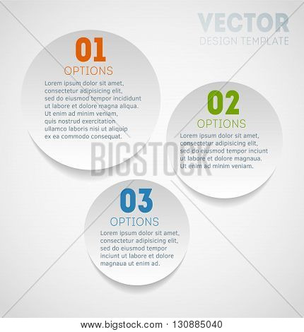 Light template for your business presentation with text areas