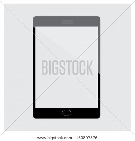 Vector Illustration Tablet Black isolated on white Background